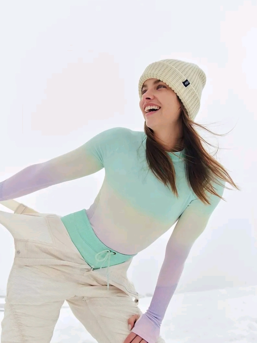 NWT! Free People Take Flight Ombre Base Layer